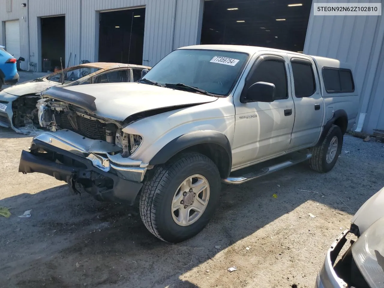 2002 Toyota Tacoma Double Cab Prerunner VIN: 5TEGN92N62Z102810 Lot: 77359754