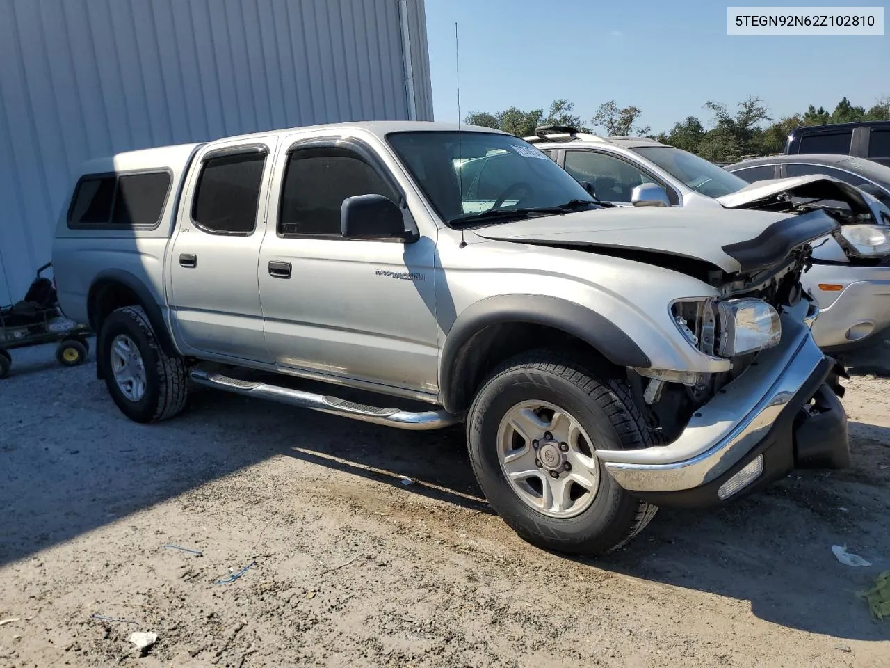 2002 Toyota Tacoma Double Cab Prerunner VIN: 5TEGN92N62Z102810 Lot: 77359754