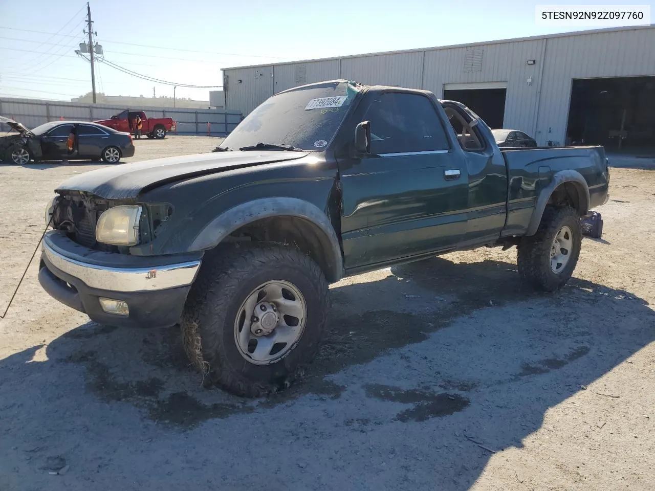 2002 Toyota Tacoma Xtracab Prerunner VIN: 5TESN92N92Z097760 Lot: 77392084