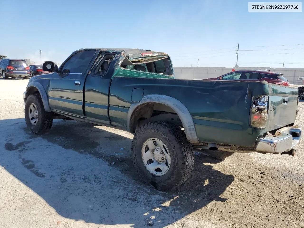 2002 Toyota Tacoma Xtracab Prerunner VIN: 5TESN92N92Z097760 Lot: 77392084