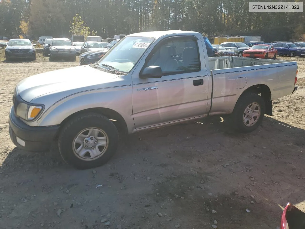 2002 Toyota Tacoma VIN: 5TENL42N32Z141323 Lot: 77439644