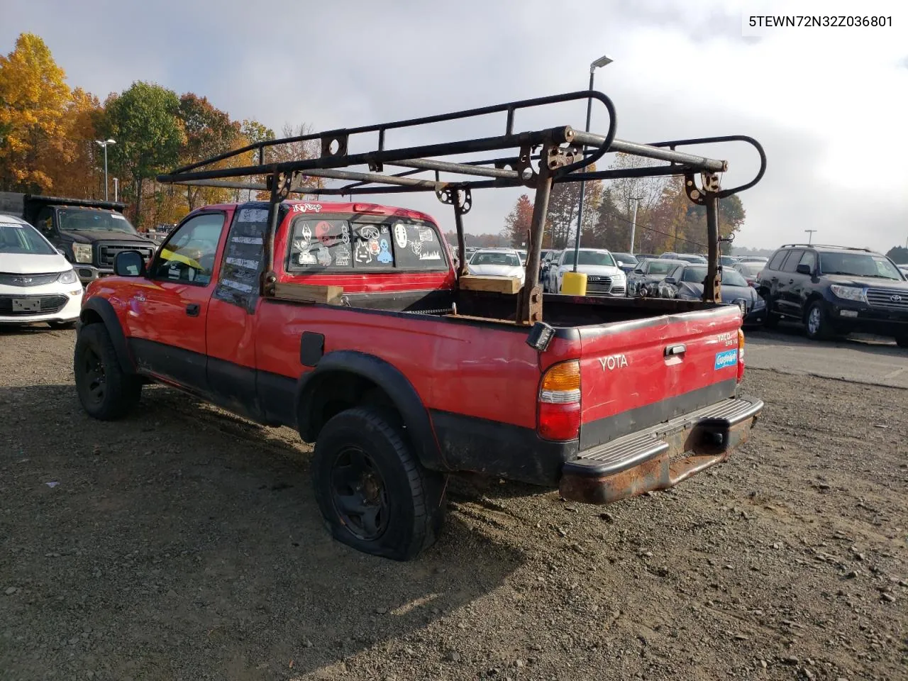 2002 Toyota Tacoma Xtracab VIN: 5TEWN72N32Z036801 Lot: 77622954