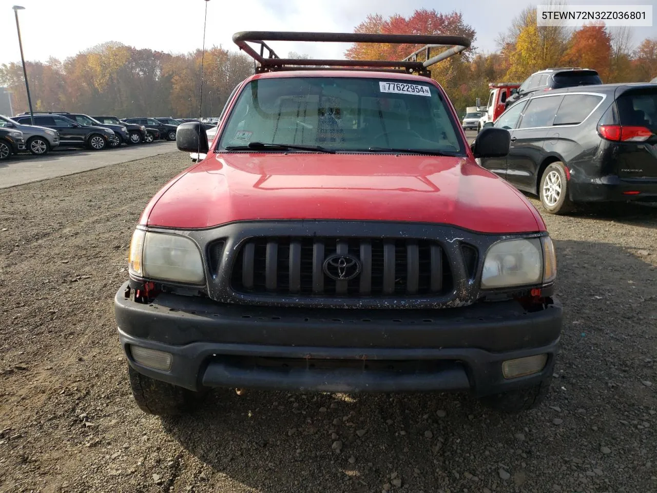 2002 Toyota Tacoma Xtracab VIN: 5TEWN72N32Z036801 Lot: 77622954