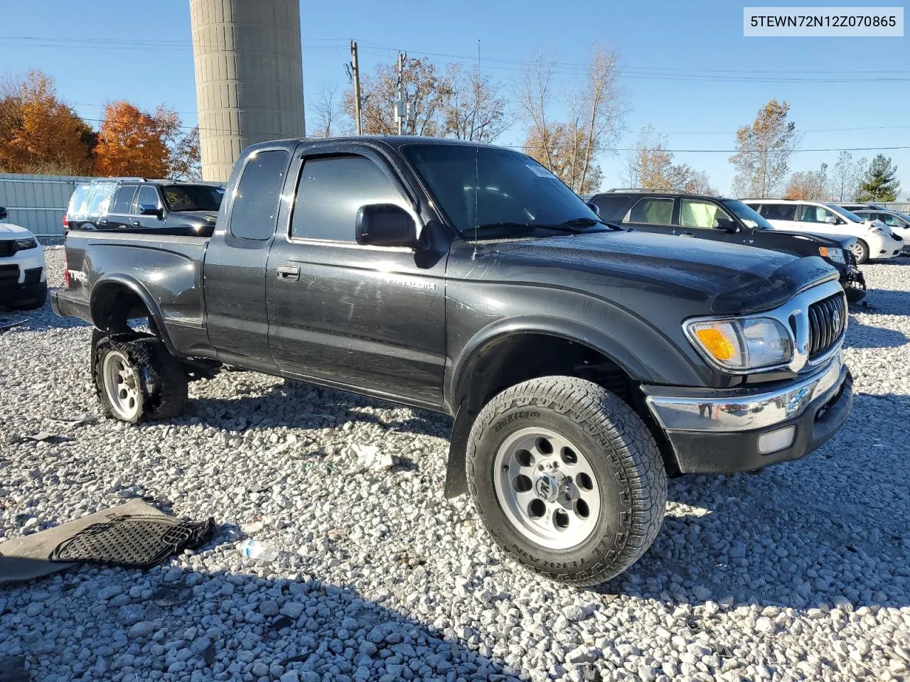 2002 Toyota Tacoma Xtracab VIN: 5TEWN72N12Z070865 Lot: 77801444