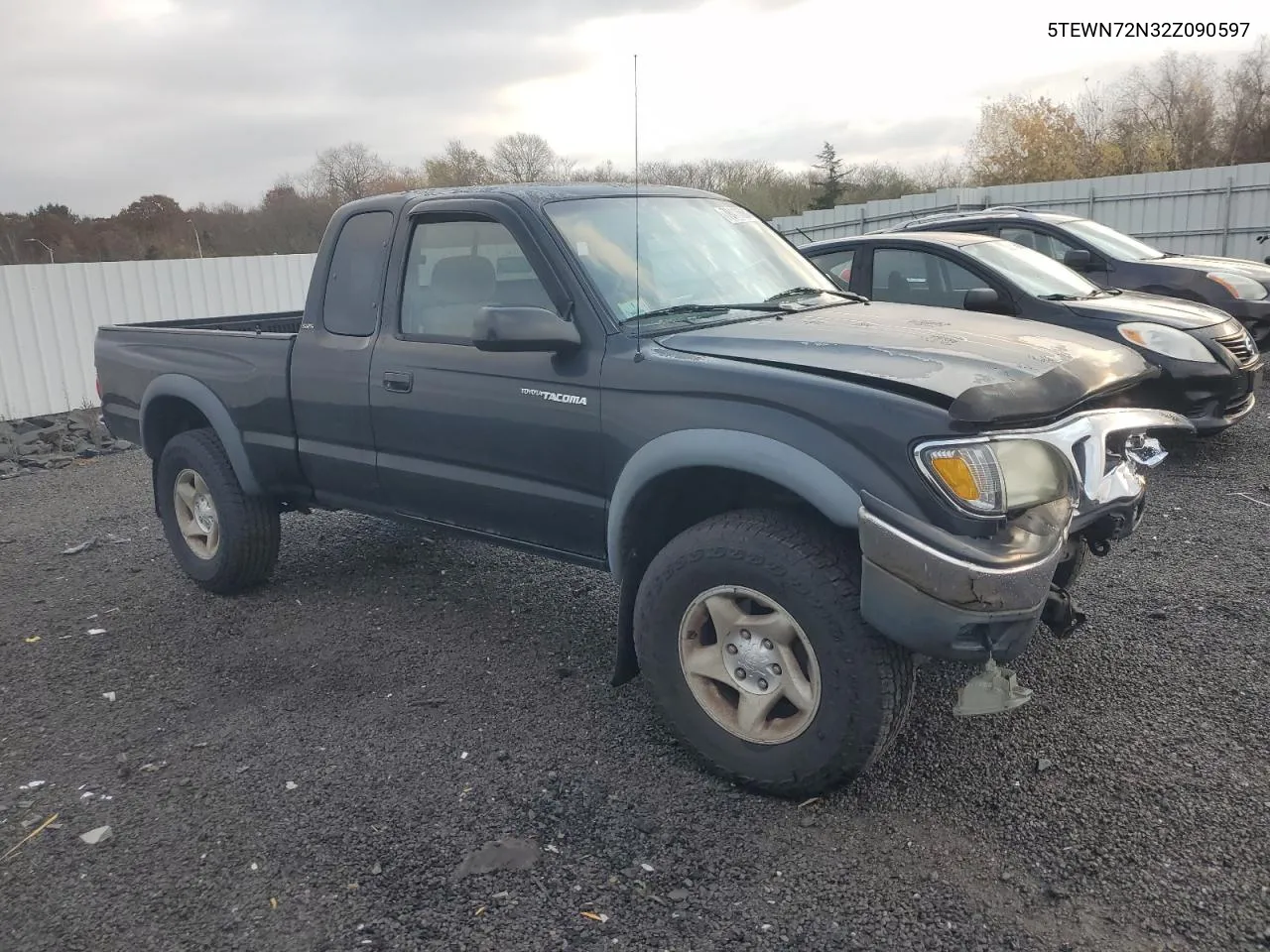 2002 Toyota Tacoma Xtracab VIN: 5TEWN72N32Z090597 Lot: 78410564