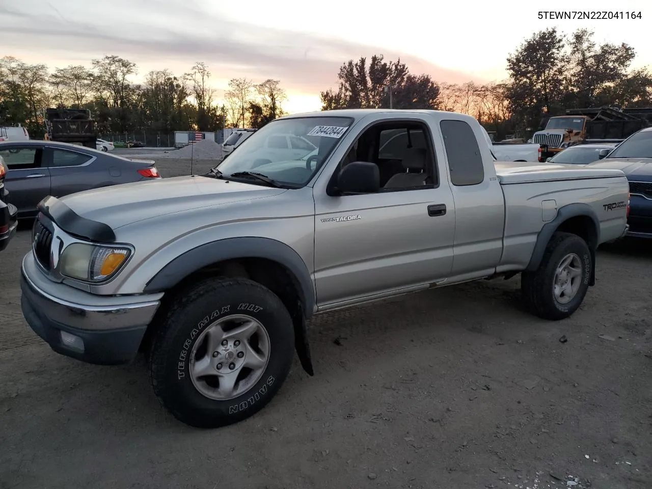 2002 Toyota Tacoma Xtracab VIN: 5TEWN72N22Z041164 Lot: 78442844