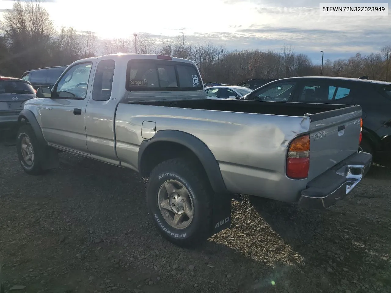 2002 Toyota Tacoma Xtracab VIN: 5TEWN72N32Z023949 Lot: 80614054