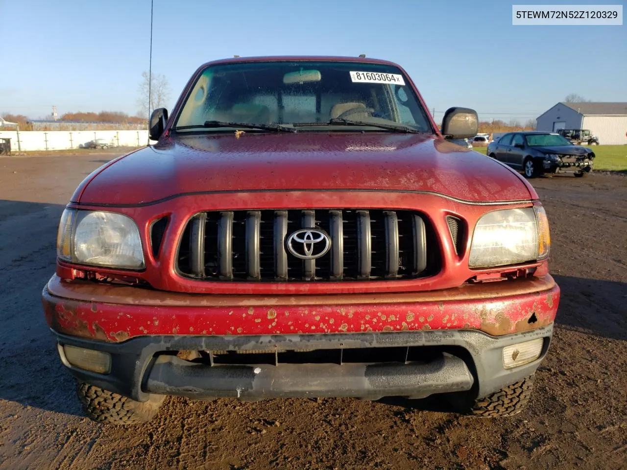 2002 Toyota Tacoma Xtracab VIN: 5TEWM72N52Z120329 Lot: 81603064