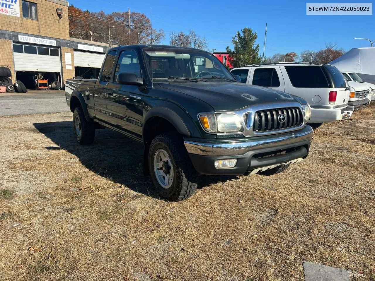 2002 Toyota Tacoma Xtracab VIN: 5TEWM72N42Z059023 Lot: 81735994