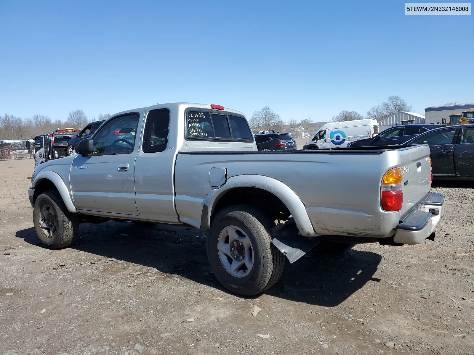 2003 Toyota Tacoma Xtracab VIN: 5TEWM72N33Z146008 Lot: 46245244