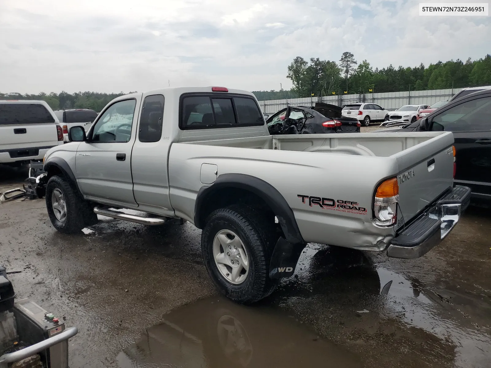 2003 Toyota Tacoma Xtracab VIN: 5TEWN72N73Z246951 Lot: 50823934