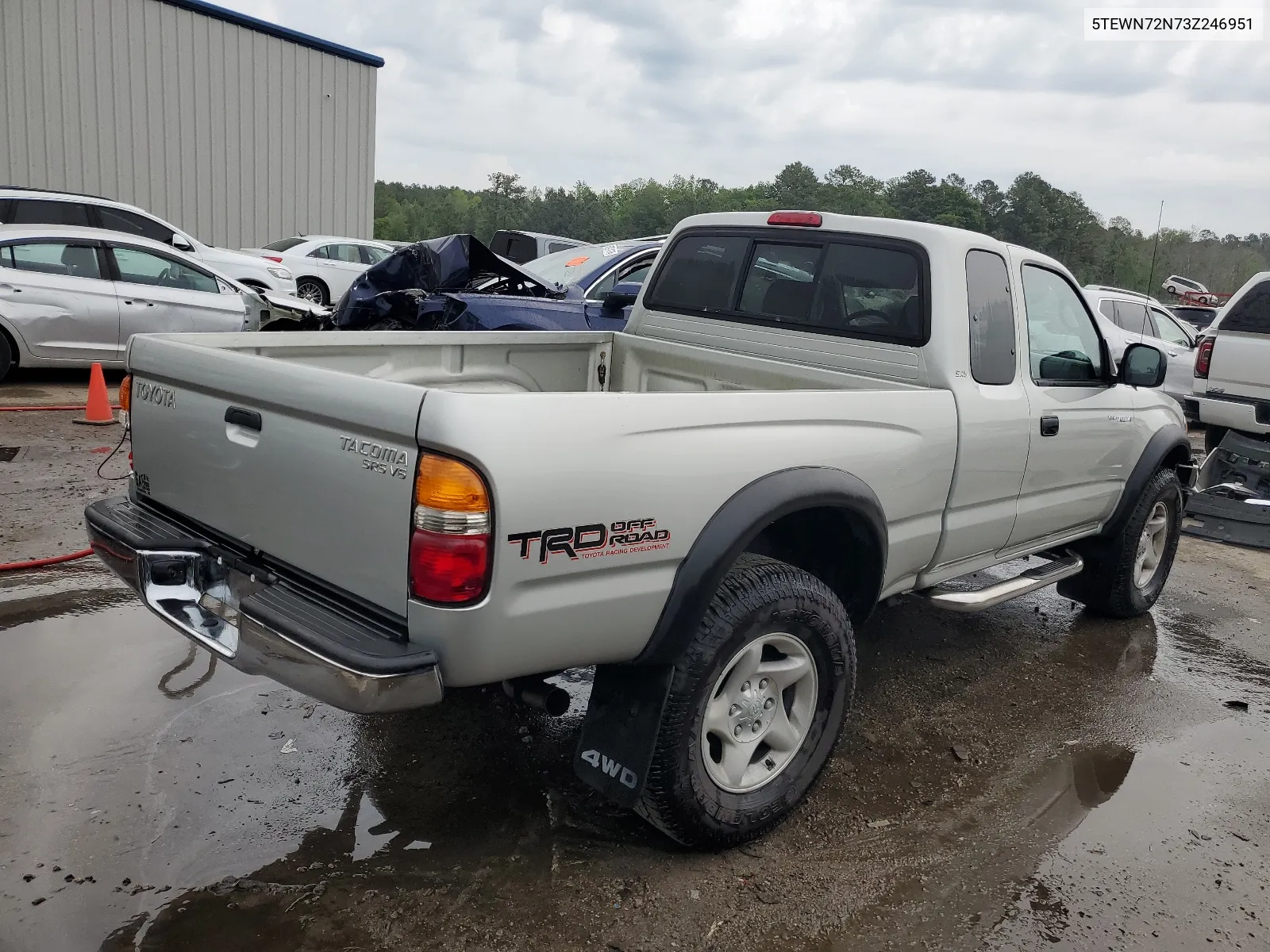 2003 Toyota Tacoma Xtracab VIN: 5TEWN72N73Z246951 Lot: 50823934