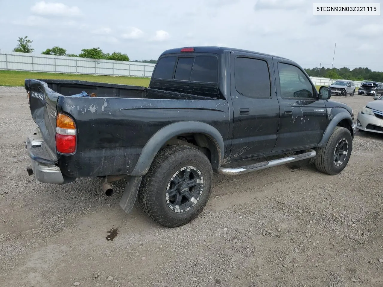 2003 Toyota Tacoma Double Cab Prerunner VIN: 5TEGN92N03Z221115 Lot: 56086774