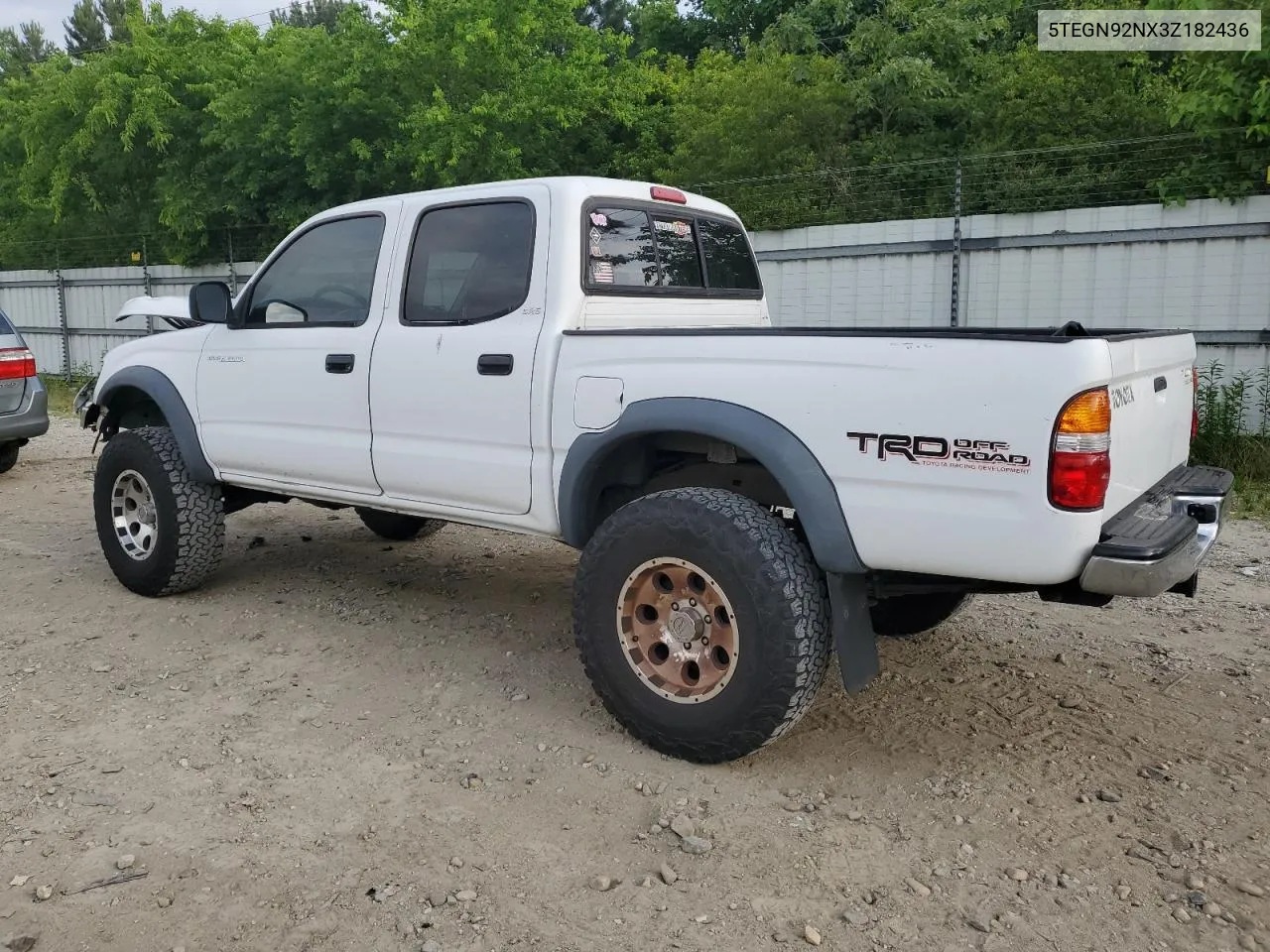 2003 Toyota Tacoma Double Cab Prerunner VIN: 5TEGN92NX3Z182436 Lot: 56130944