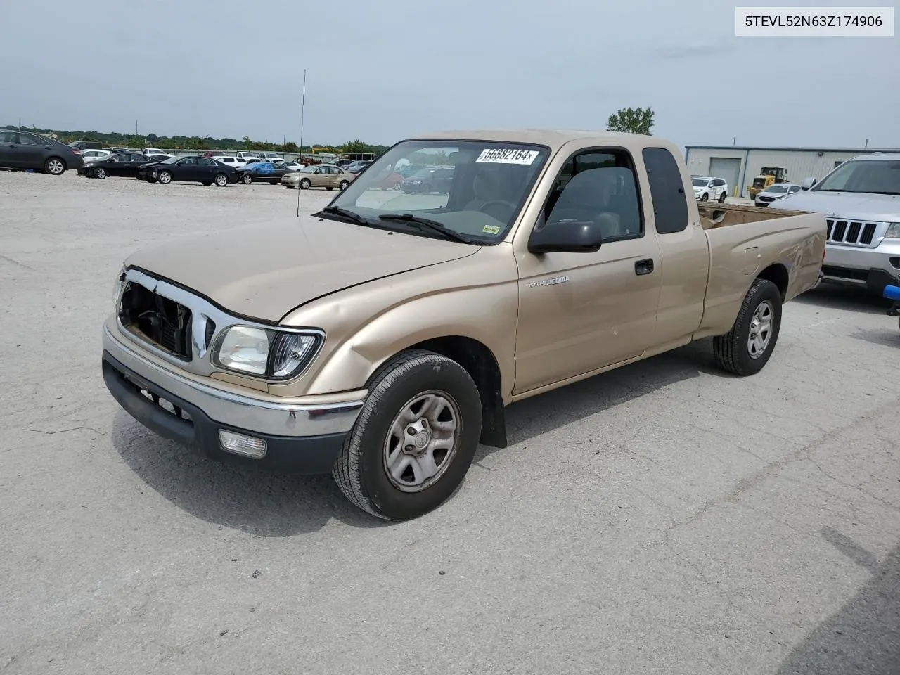 2003 Toyota Tacoma Xtracab VIN: 5TEVL52N63Z174906 Lot: 56882164