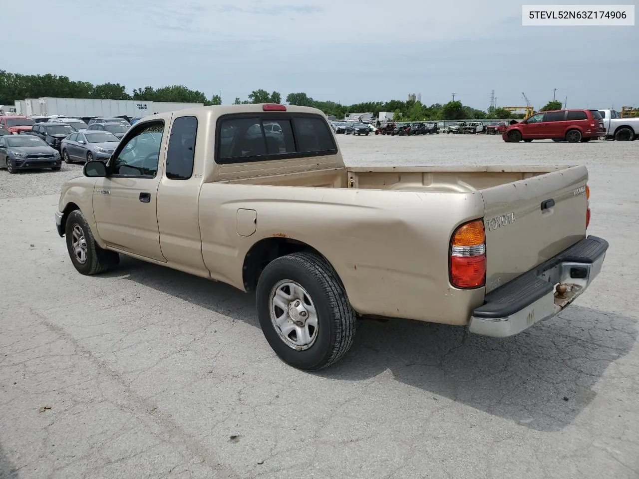 2003 Toyota Tacoma Xtracab VIN: 5TEVL52N63Z174906 Lot: 56882164