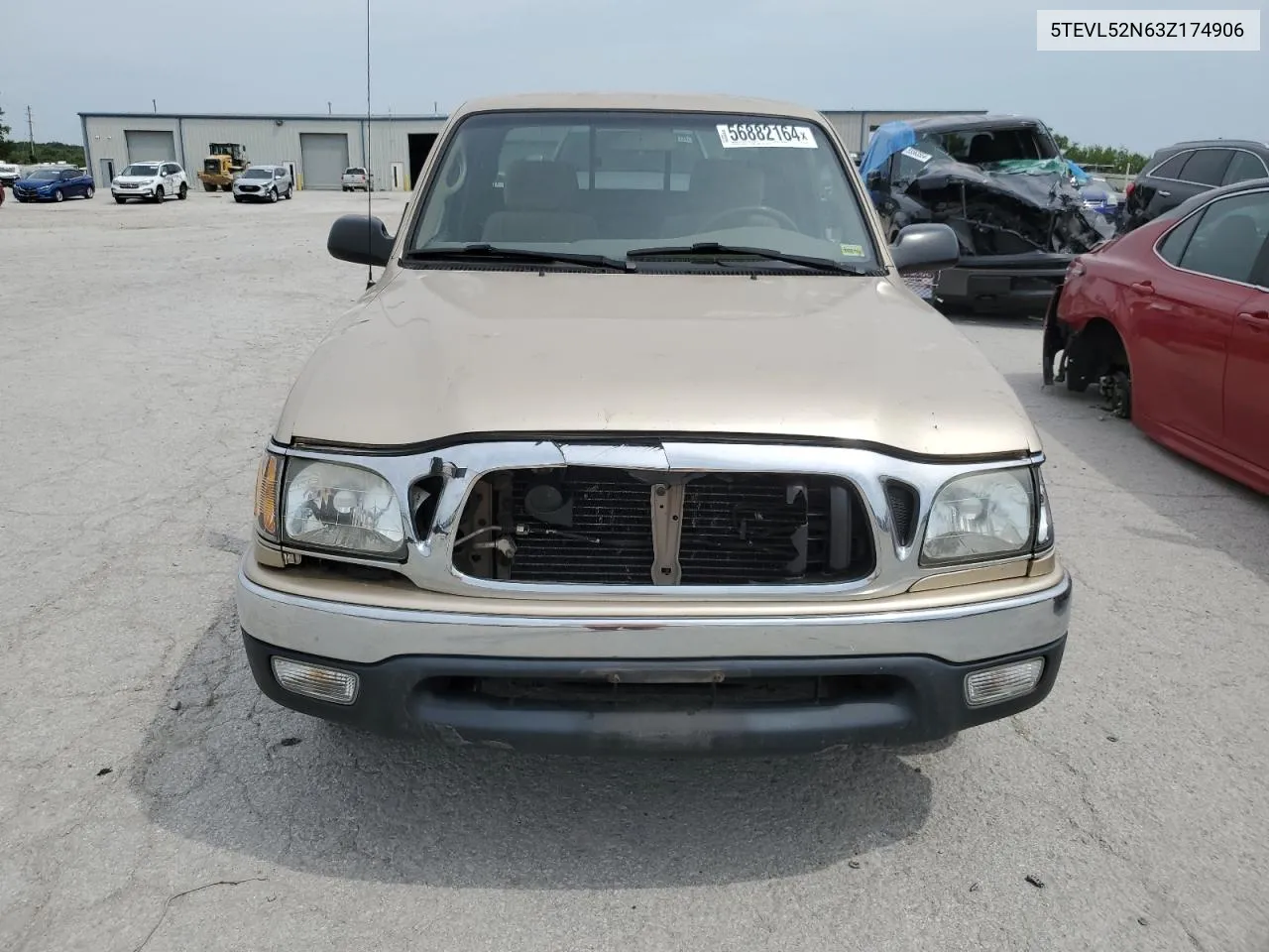 2003 Toyota Tacoma Xtracab VIN: 5TEVL52N63Z174906 Lot: 56882164