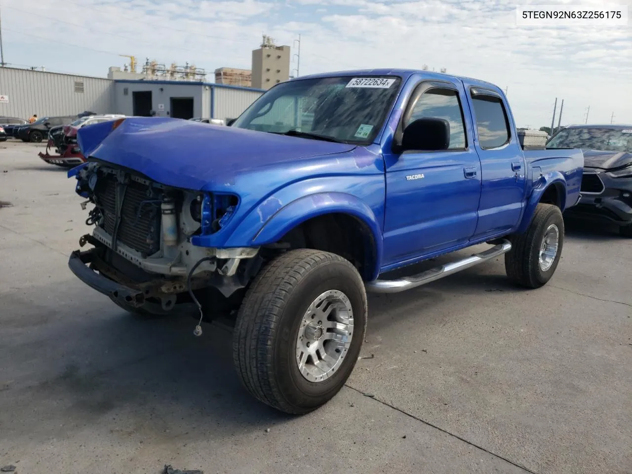 2003 Toyota Tacoma Double Cab Prerunner VIN: 5TEGN92N63Z256175 Lot: 58722634