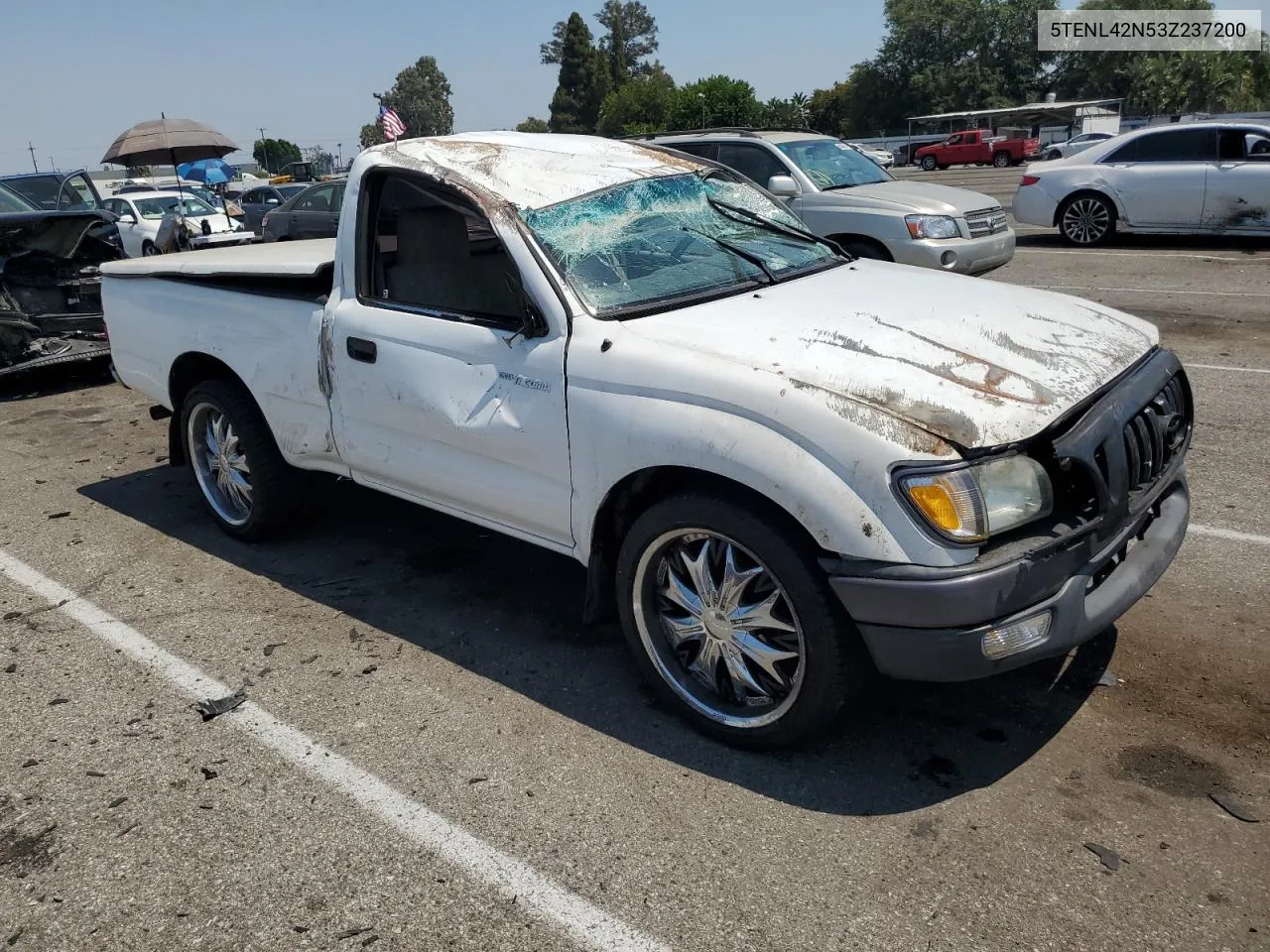 2003 Toyota Tacoma VIN: 5TENL42N53Z237200 Lot: 62301504