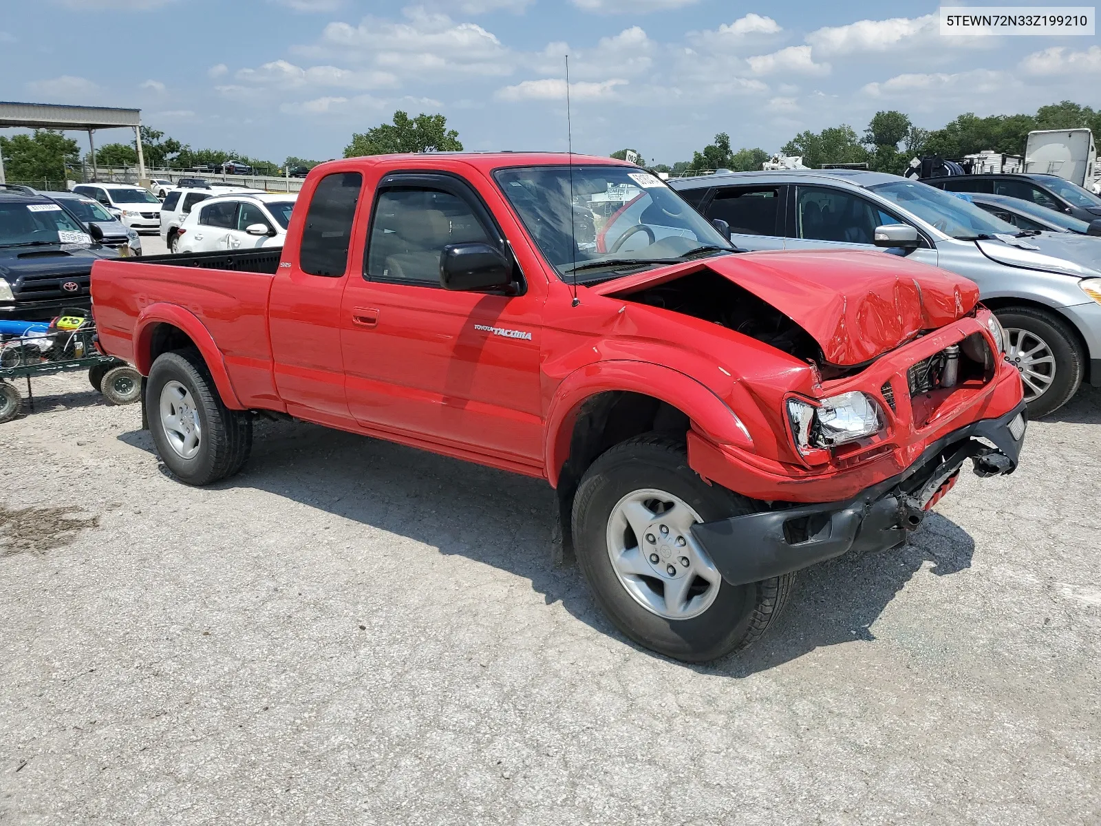 2003 Toyota Tacoma Xtracab VIN: 5TEWN72N33Z199210 Lot: 63183474