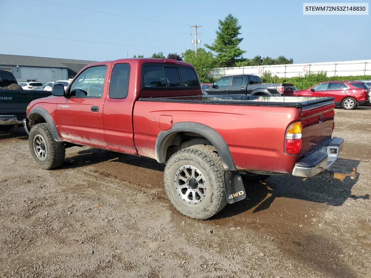 2003 Toyota Tacoma Xtracab VIN: 5TEWM72N53Z148830 Lot: 64928854