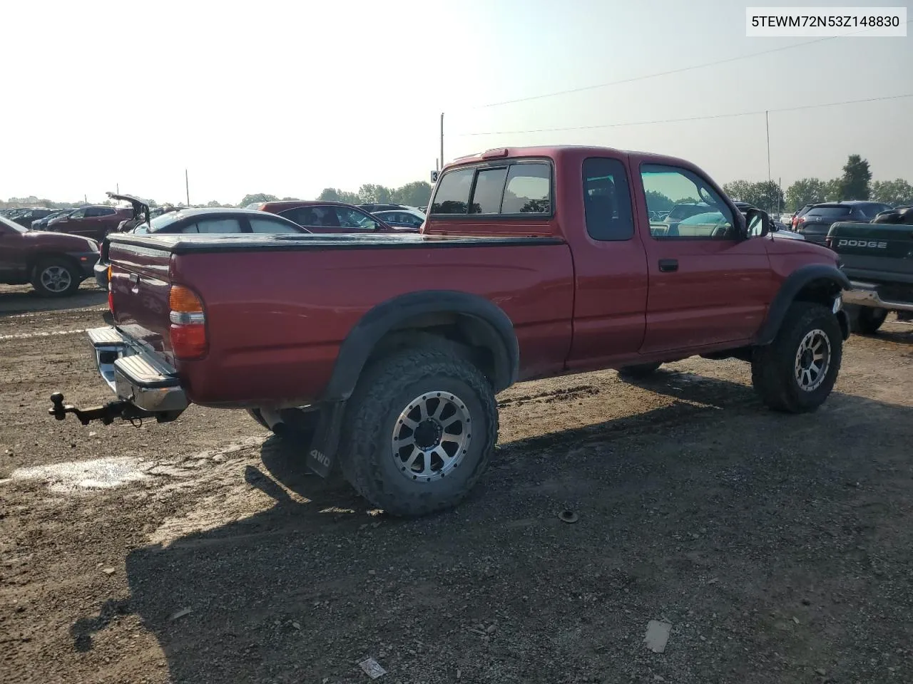 2003 Toyota Tacoma Xtracab VIN: 5TEWM72N53Z148830 Lot: 64928854