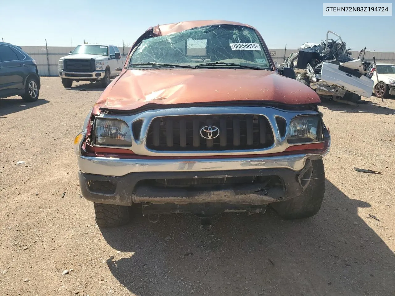 2003 Toyota Tacoma Double Cab VIN: 5TEHN72N83Z194724 Lot: 66856814