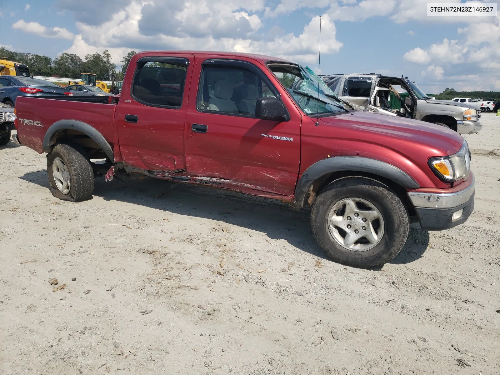 2003 Toyota Tacoma Double Cab VIN: 5TEHN72N23Z146927 Lot: 67238084