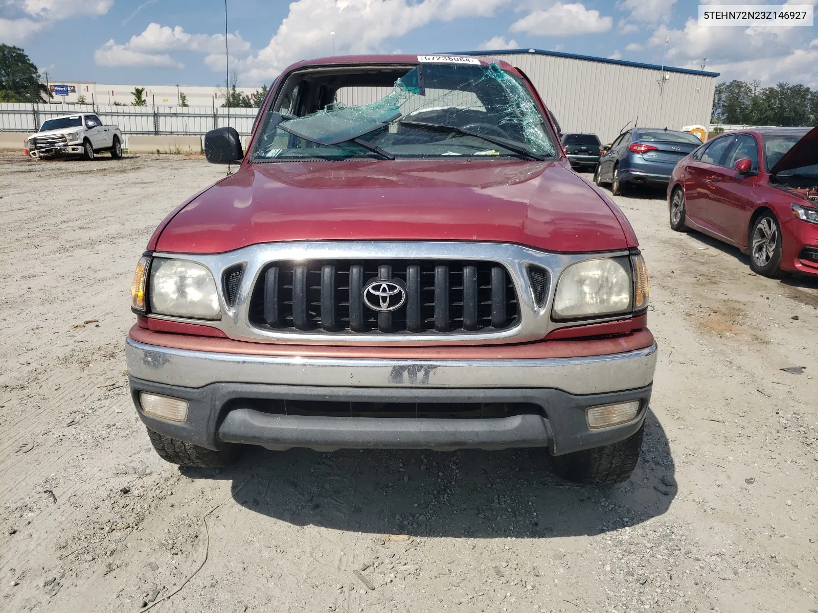 2003 Toyota Tacoma Double Cab VIN: 5TEHN72N23Z146927 Lot: 67238084