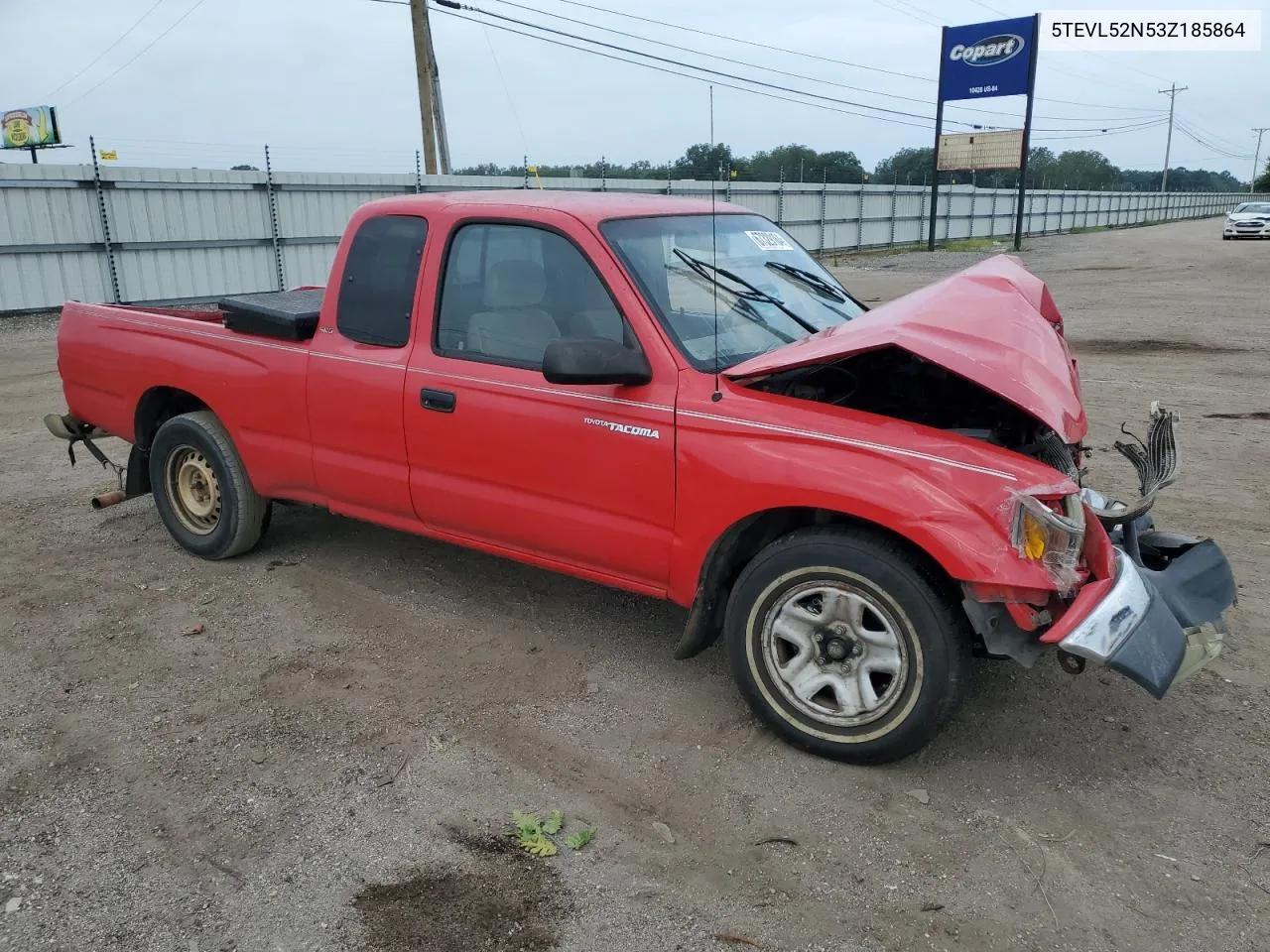 2003 Toyota Tacoma Xtracab VIN: 5TEVL52N53Z185864 Lot: 67329164