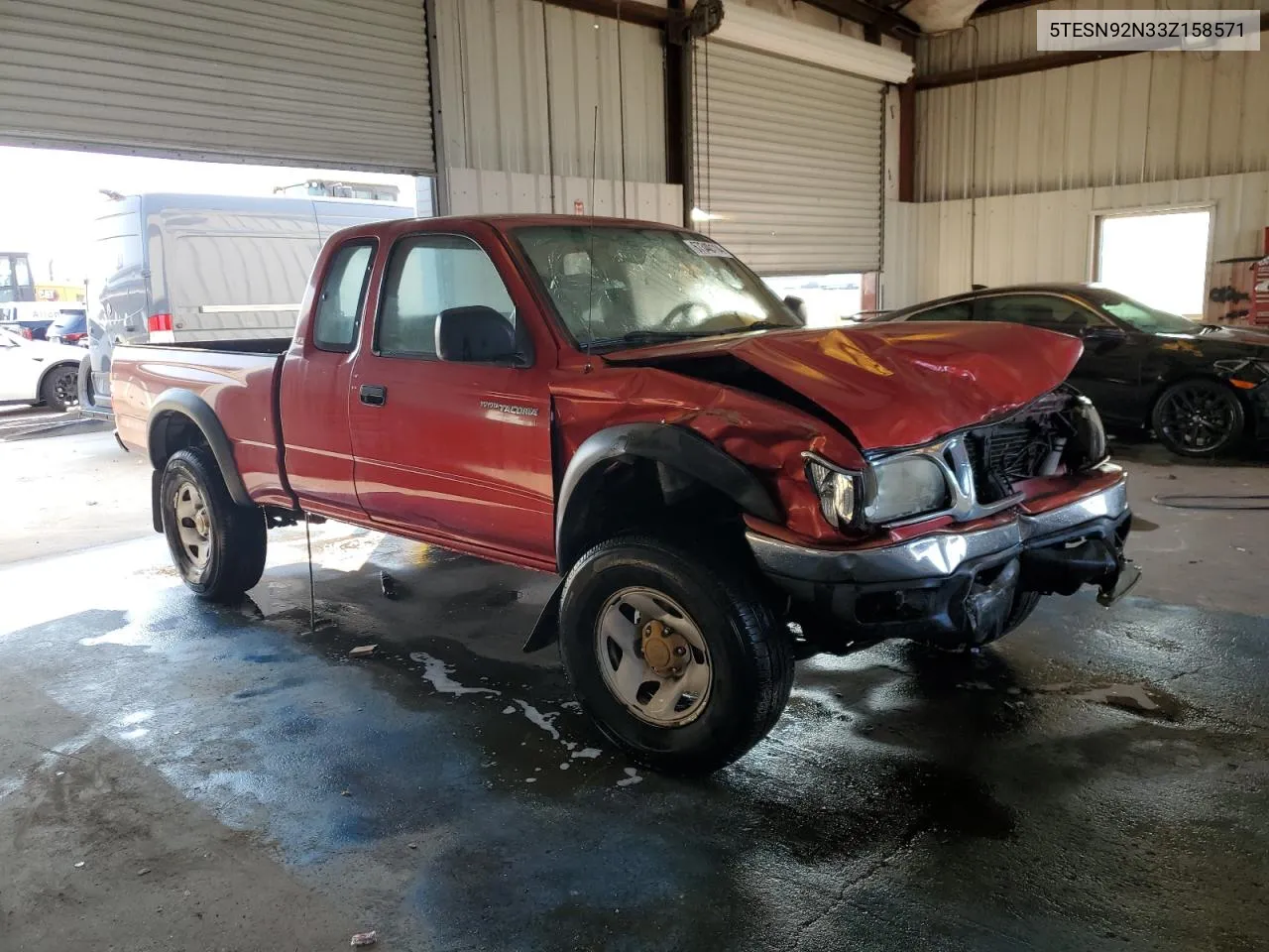 2003 Toyota Tacoma Xtracab Prerunner VIN: 5TESN92N33Z158571 Lot: 67340114