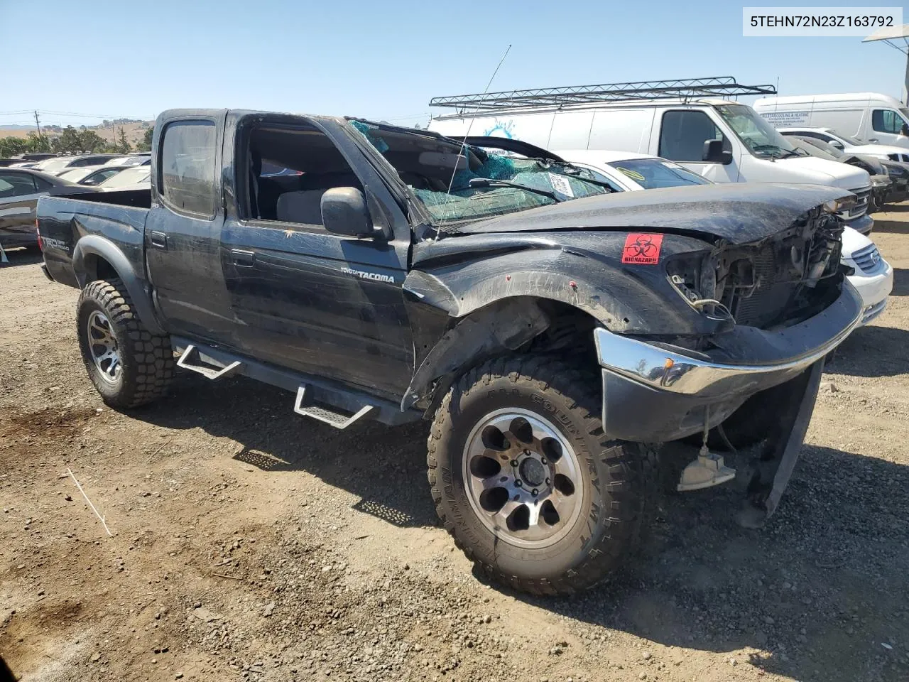 2003 Toyota Tacoma Double Cab VIN: 5TEHN72N23Z163792 Lot: 67355334