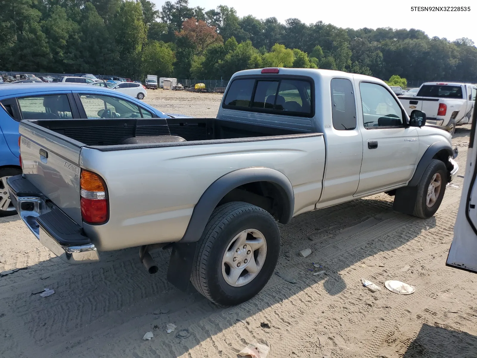 2003 Toyota Tacoma Xtracab Prerunner VIN: 5TESN92NX3Z228535 Lot: 67891984