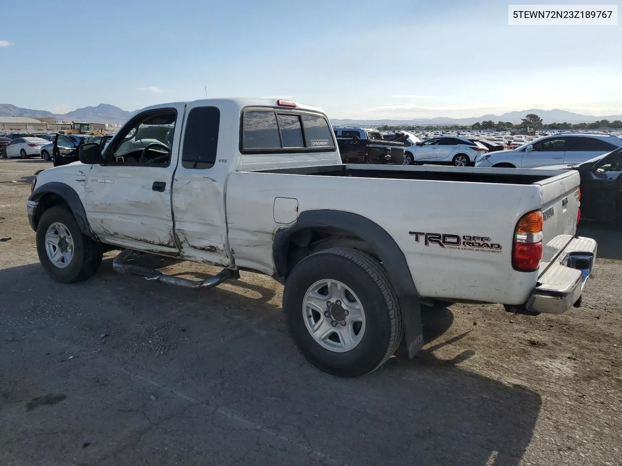 2003 Toyota Tacoma Xtracab VIN: 5TEWN72N23Z189767 Lot: 68461084