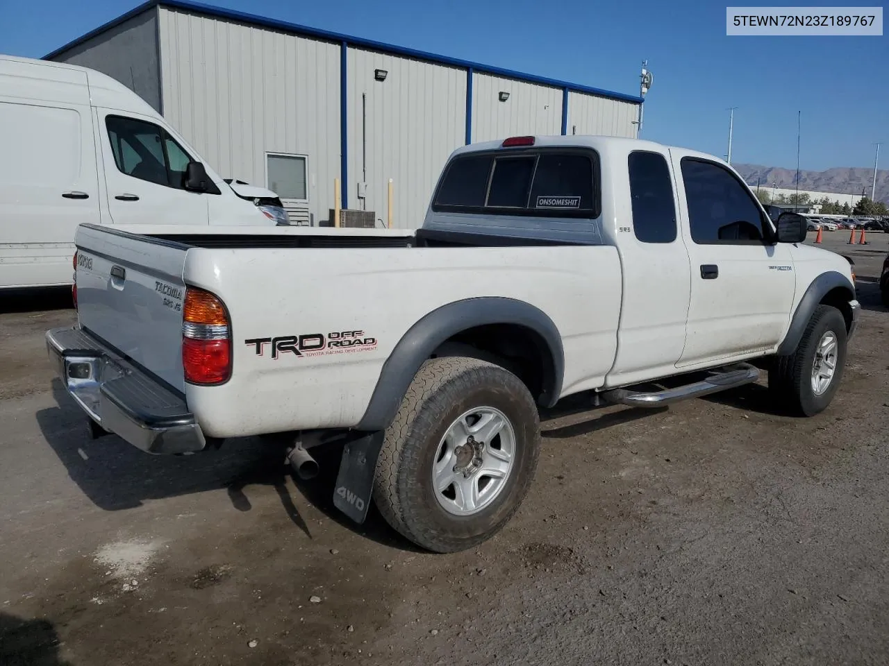 2003 Toyota Tacoma Xtracab VIN: 5TEWN72N23Z189767 Lot: 68461084