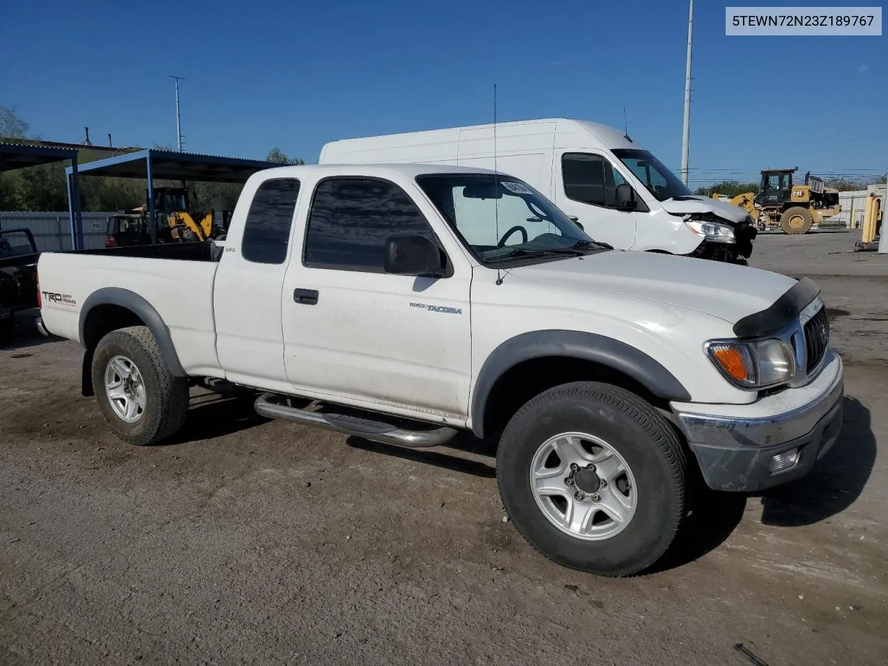 2003 Toyota Tacoma Xtracab VIN: 5TEWN72N23Z189767 Lot: 68461084