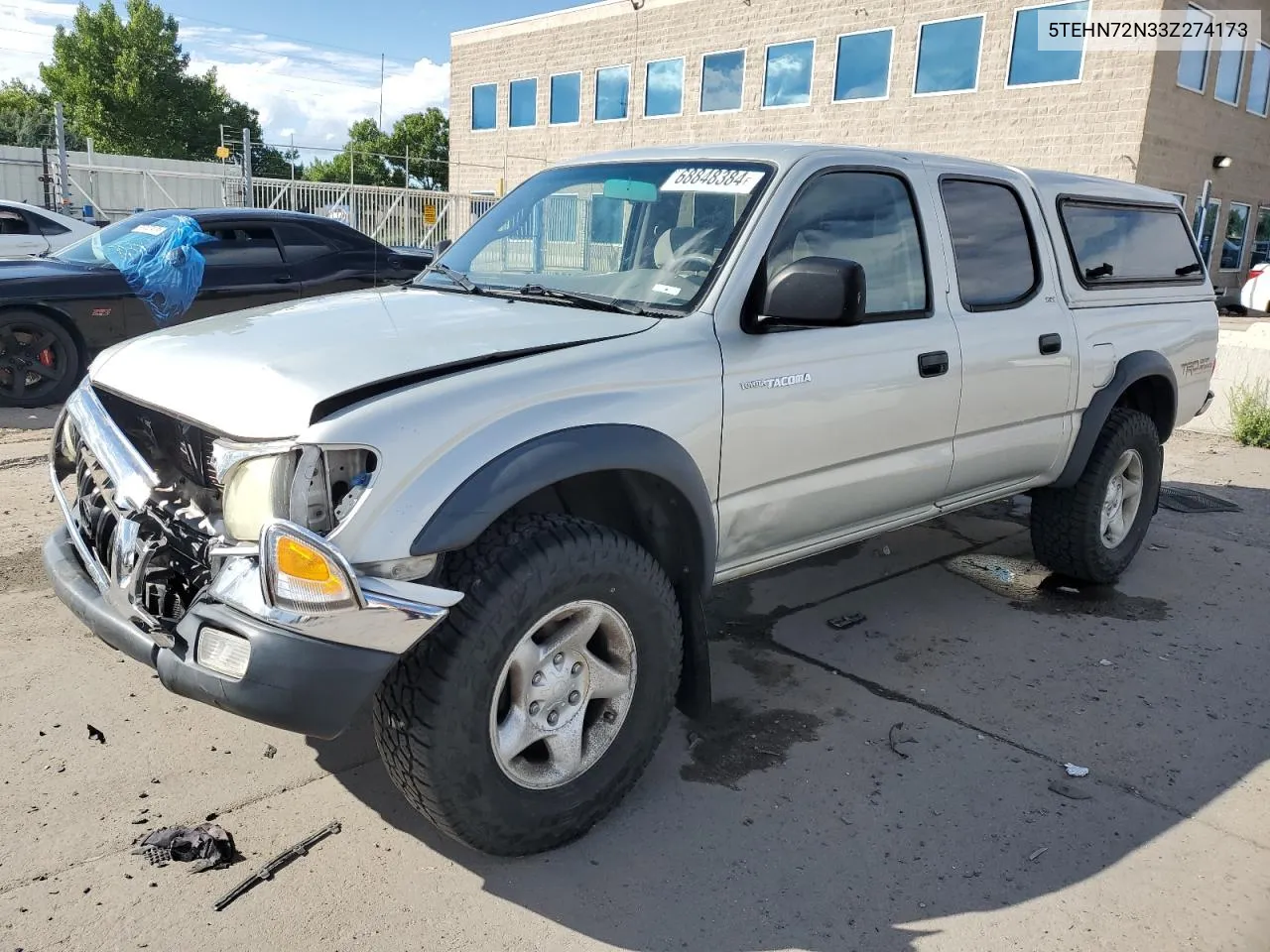 2003 Toyota Tacoma Double Cab VIN: 5TEHN72N33Z274173 Lot: 68848384