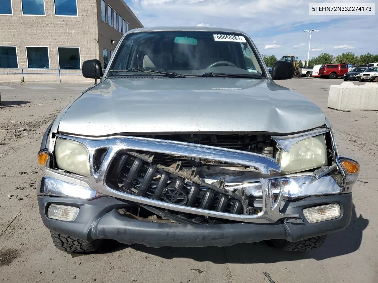 2003 Toyota Tacoma Double Cab VIN: 5TEHN72N33Z274173 Lot: 68848384