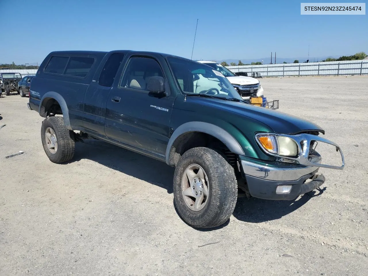 2003 Toyota Tacoma Xtracab Prerunner VIN: 5TESN92N23Z245474 Lot: 69056614