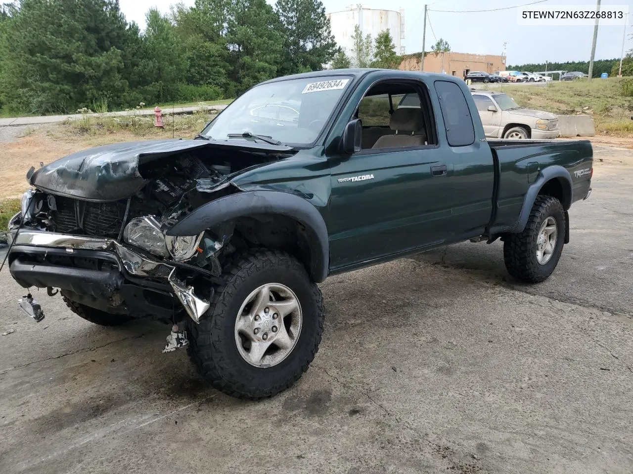 2003 Toyota Tacoma Xtracab VIN: 5TEWN72N63Z268813 Lot: 69492634