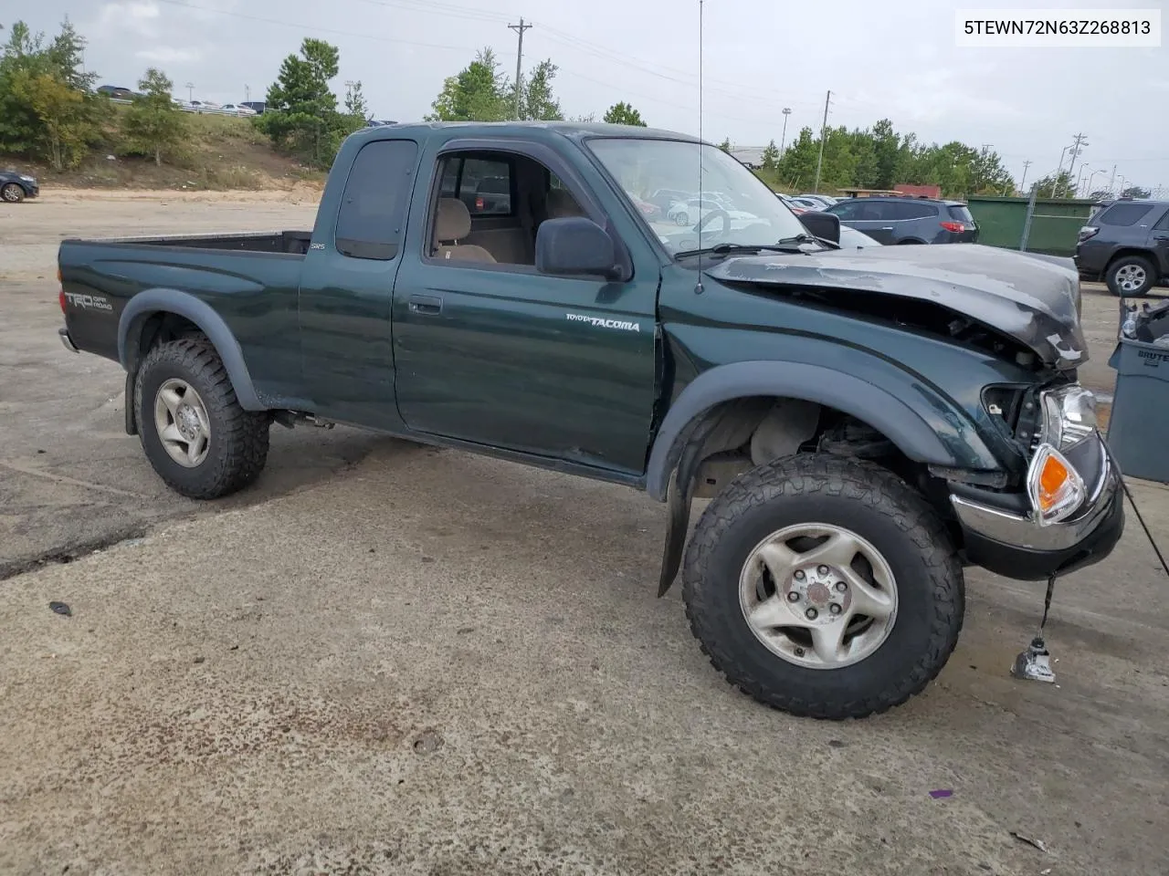 2003 Toyota Tacoma Xtracab VIN: 5TEWN72N63Z268813 Lot: 69492634