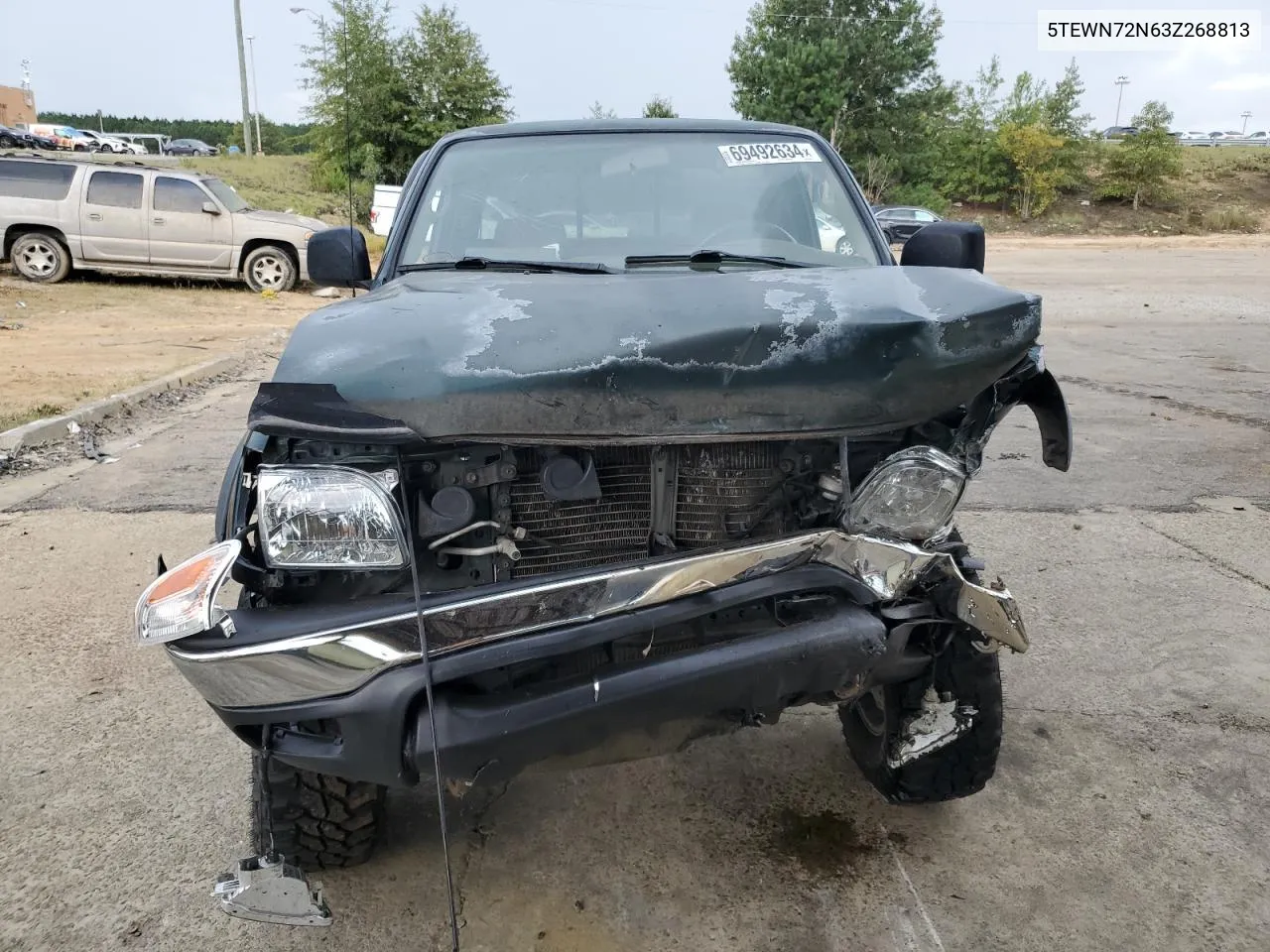 2003 Toyota Tacoma Xtracab VIN: 5TEWN72N63Z268813 Lot: 69492634