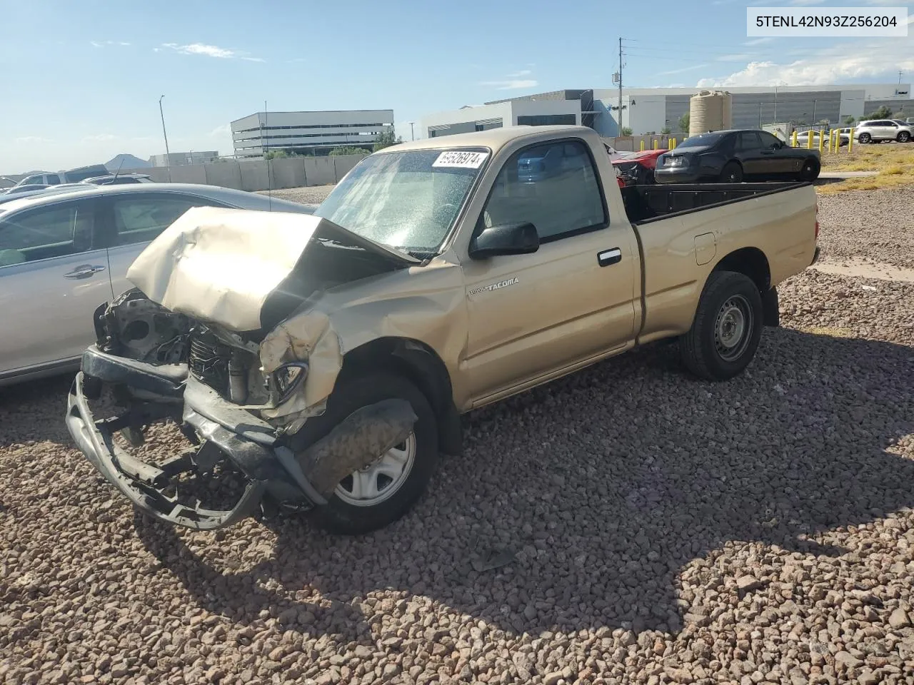 2003 Toyota Tacoma VIN: 5TENL42N93Z256204 Lot: 69526974