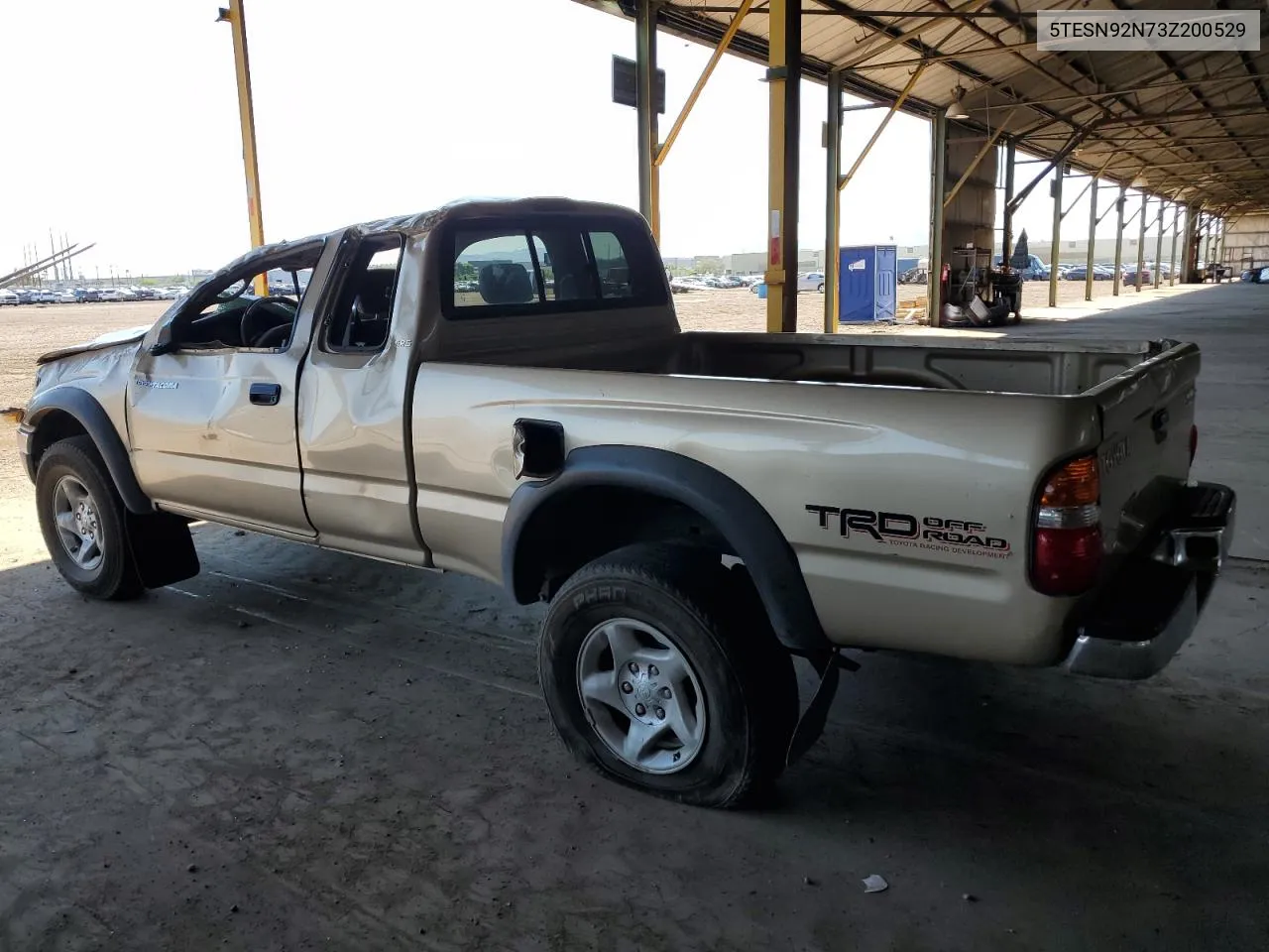 2003 Toyota Tacoma Xtracab Prerunner VIN: 5TESN92N73Z200529 Lot: 69532184