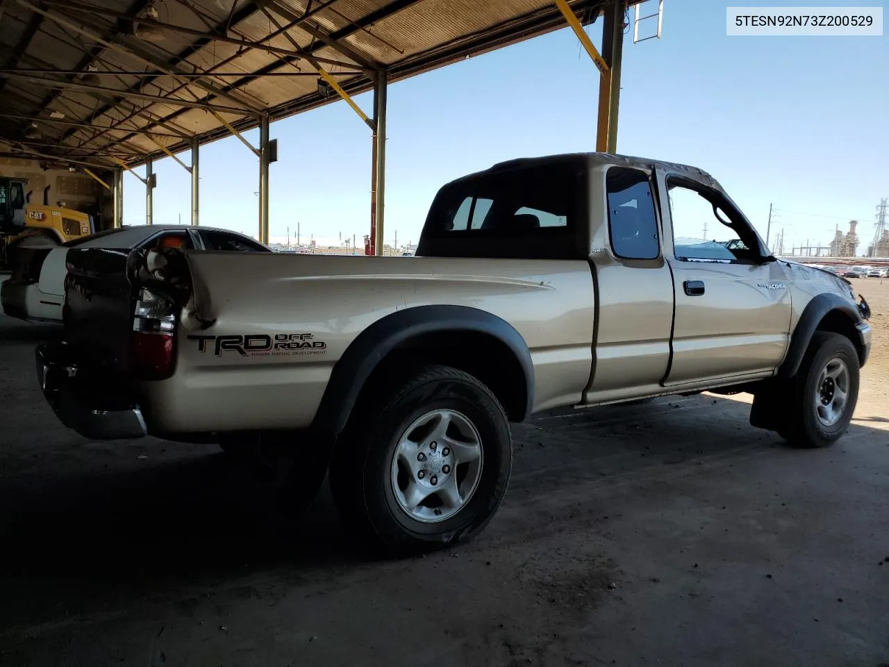 2003 Toyota Tacoma Xtracab Prerunner VIN: 5TESN92N73Z200529 Lot: 69532184