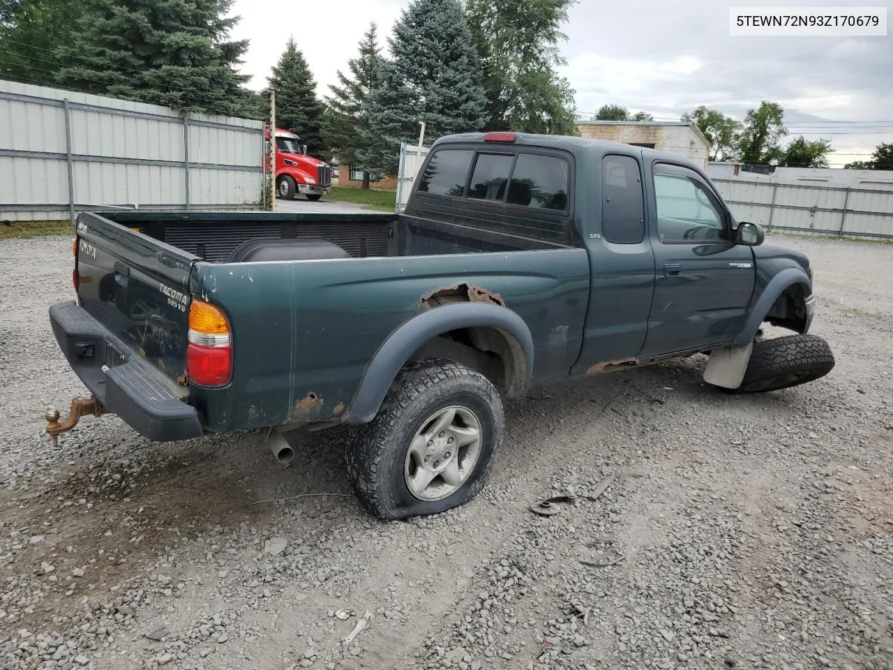 2003 Toyota Tacoma Xtracab VIN: 5TEWN72N93Z170679 Lot: 69599994