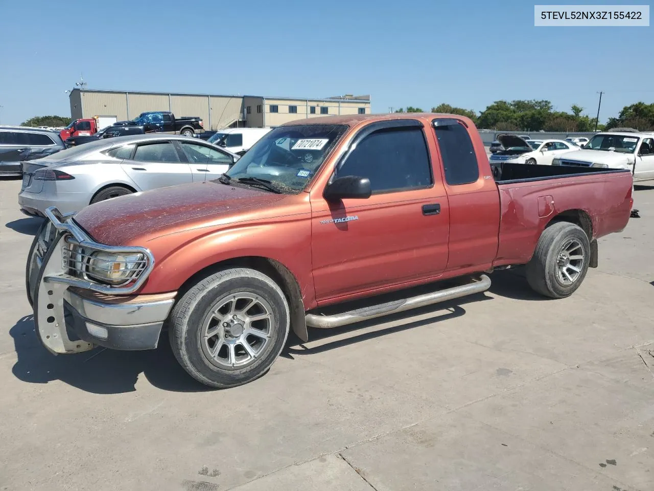 2003 Toyota Tacoma Xtracab VIN: 5TEVL52NX3Z155422 Lot: 70721074