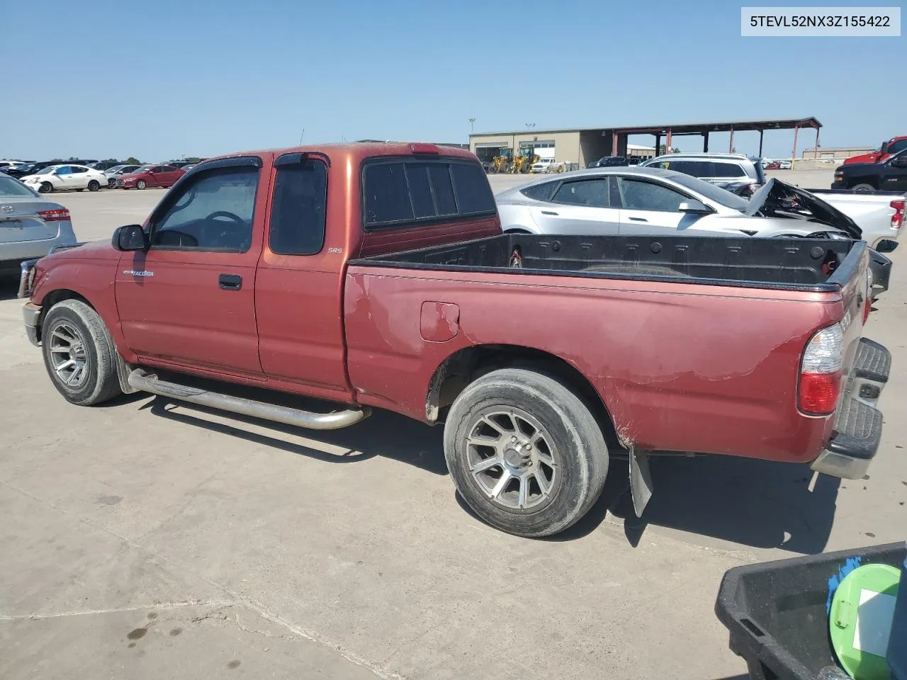 2003 Toyota Tacoma Xtracab VIN: 5TEVL52NX3Z155422 Lot: 70721074