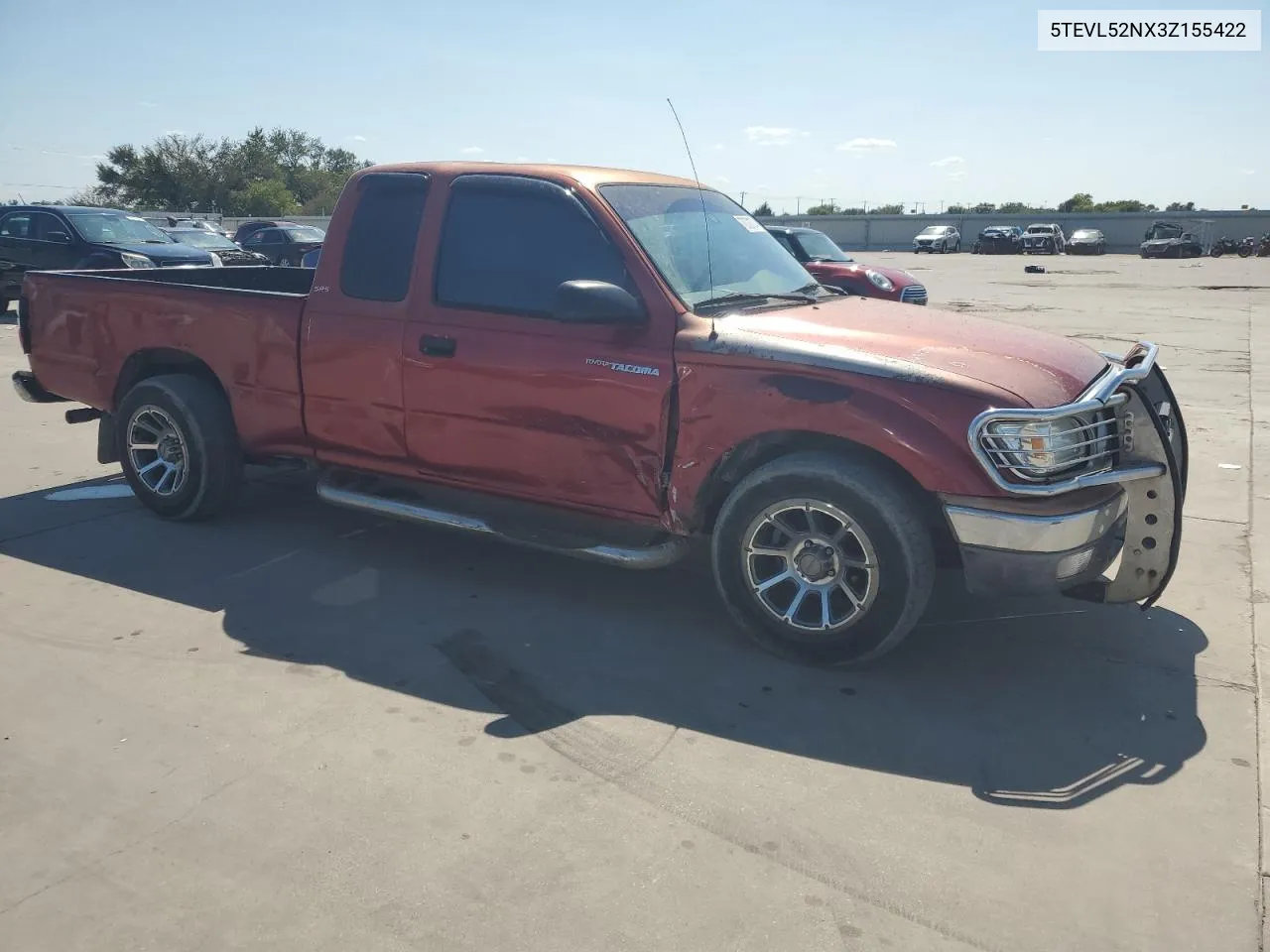 2003 Toyota Tacoma Xtracab VIN: 5TEVL52NX3Z155422 Lot: 70721074