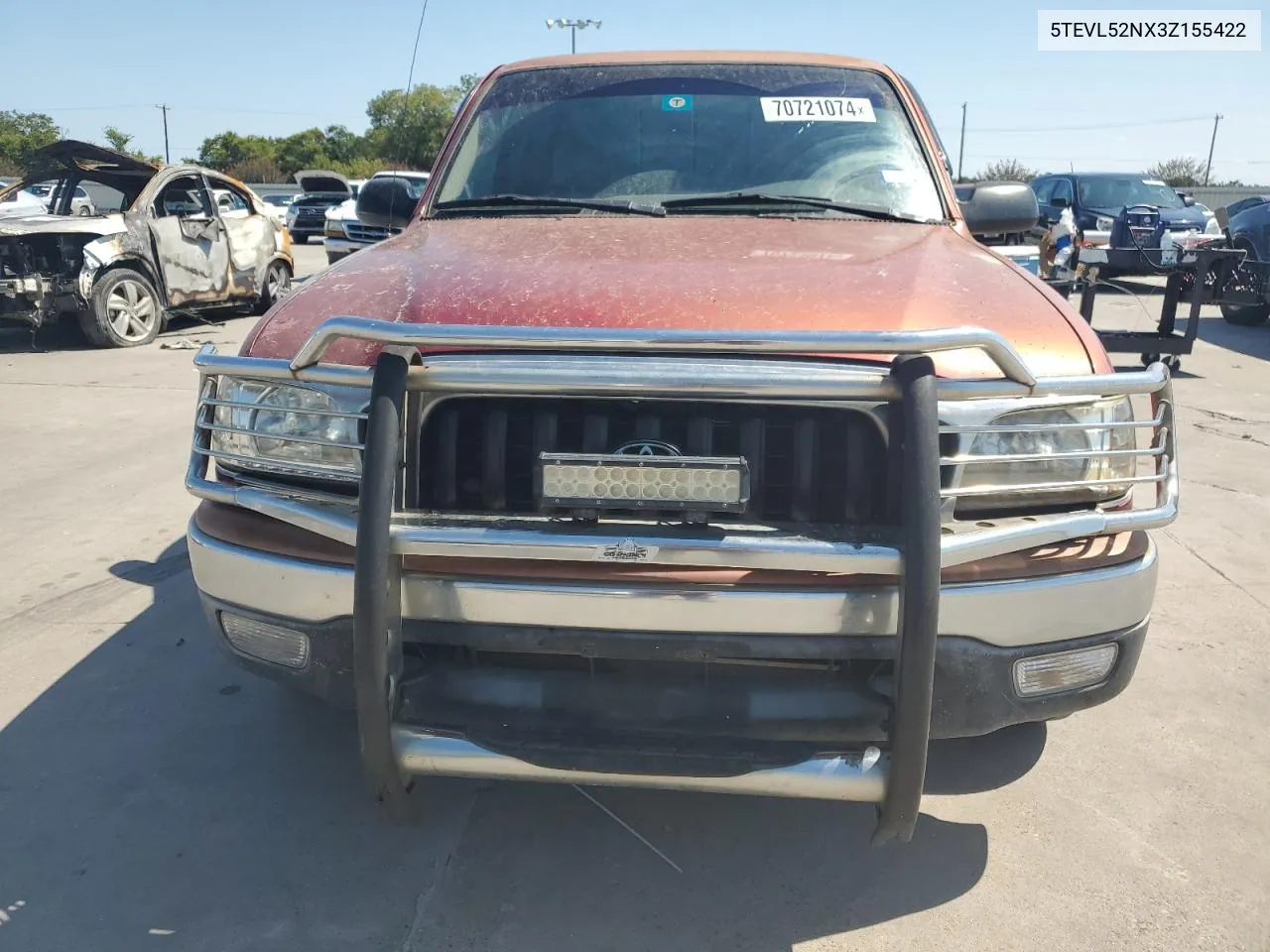 2003 Toyota Tacoma Xtracab VIN: 5TEVL52NX3Z155422 Lot: 70721074